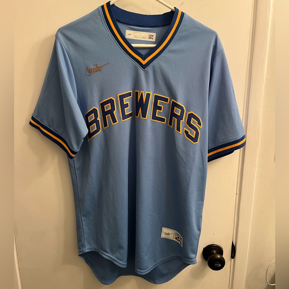Milwaukee Brewers Road Cooperstown Collection Jersey